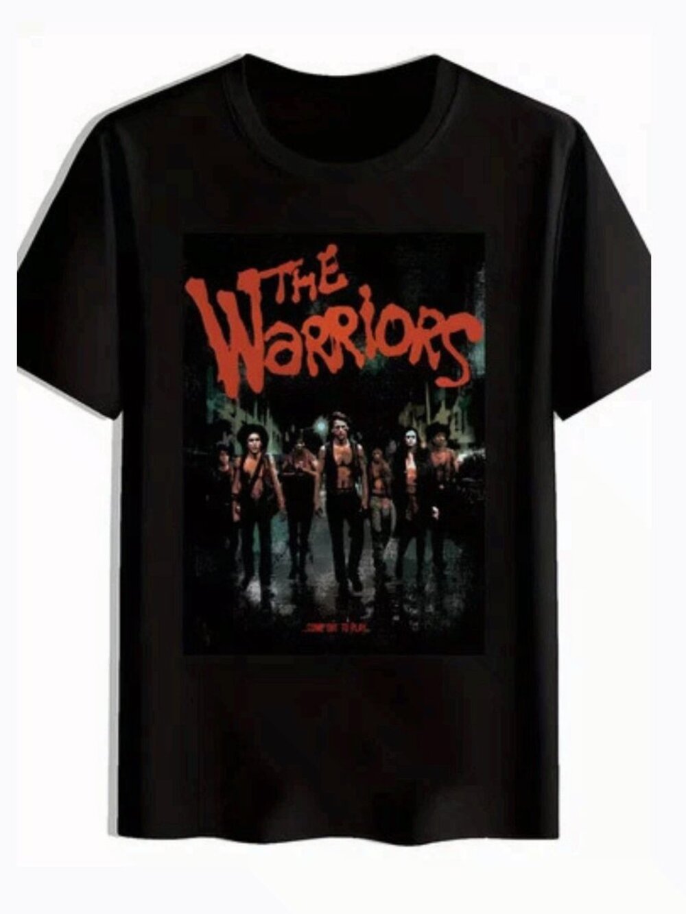 The Warriors Movie Graphic T-Shirt Men's Classic Black Short Sleeve Tee